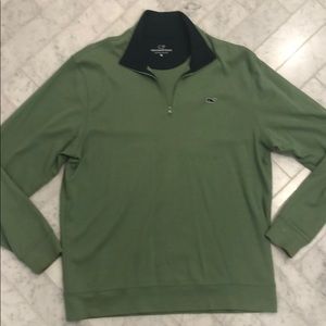 Vineyard Vines Green 1/2 zip pullover